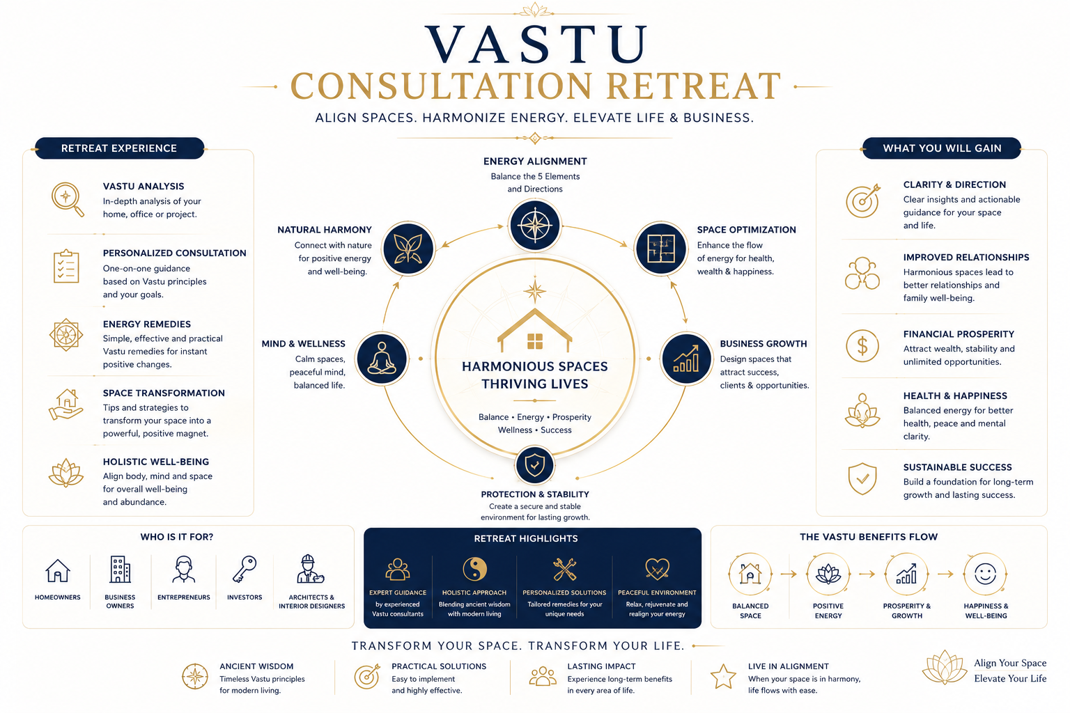 Vastu Consultation Retreat experience banner